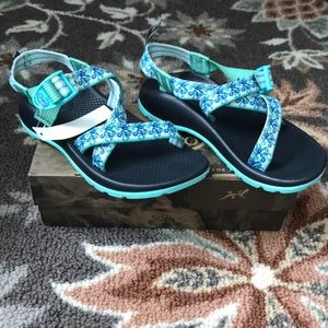 Brand new, never worn Chacos!